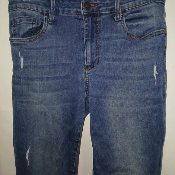 Kut from the Kloth Dark Blue High Rise Skinny Jeans - Picture 2 of 7